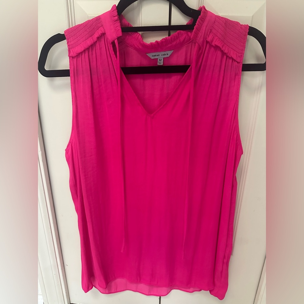 Naked Zebra Fuchsia Top